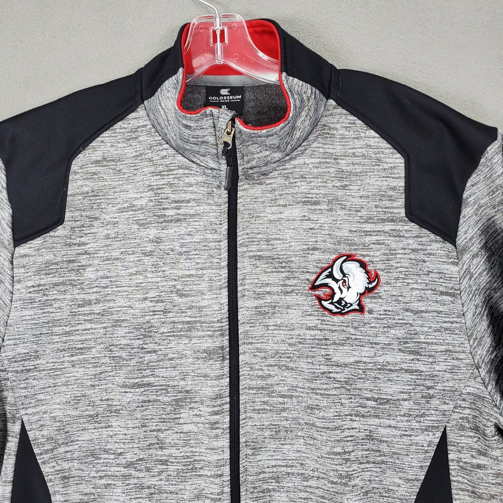 Colosseum Full Zip Jacket Men XL Buffalo Sabres Goathead Logo Tech Fleece